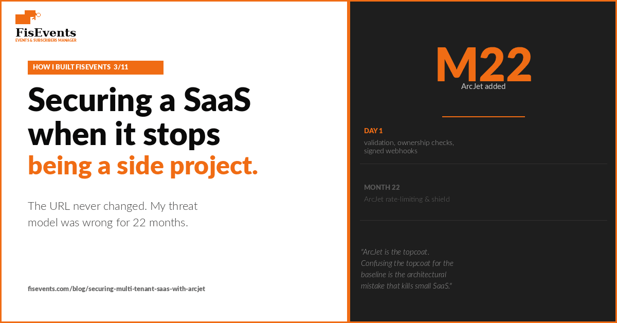 Securing a multi-tenant SaaS with ArcJet