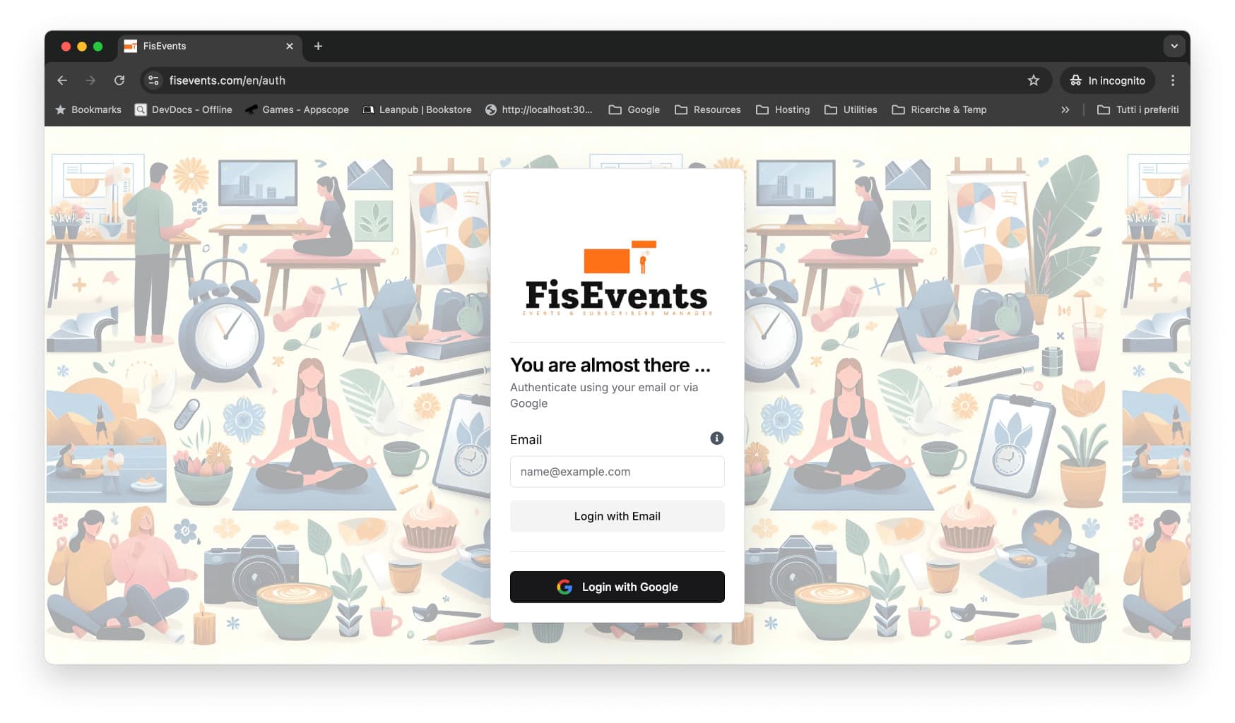 Event list