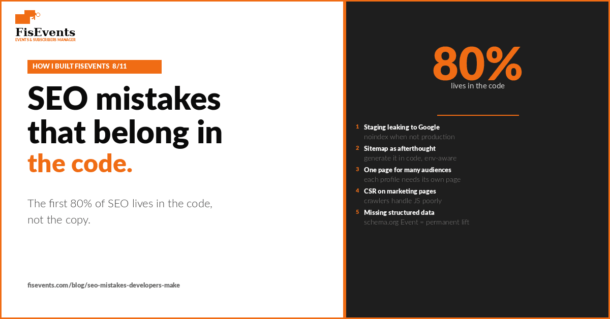 The SEO mistakes most developers make